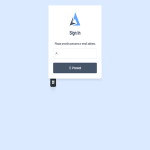 Authentication Portal - Sign In